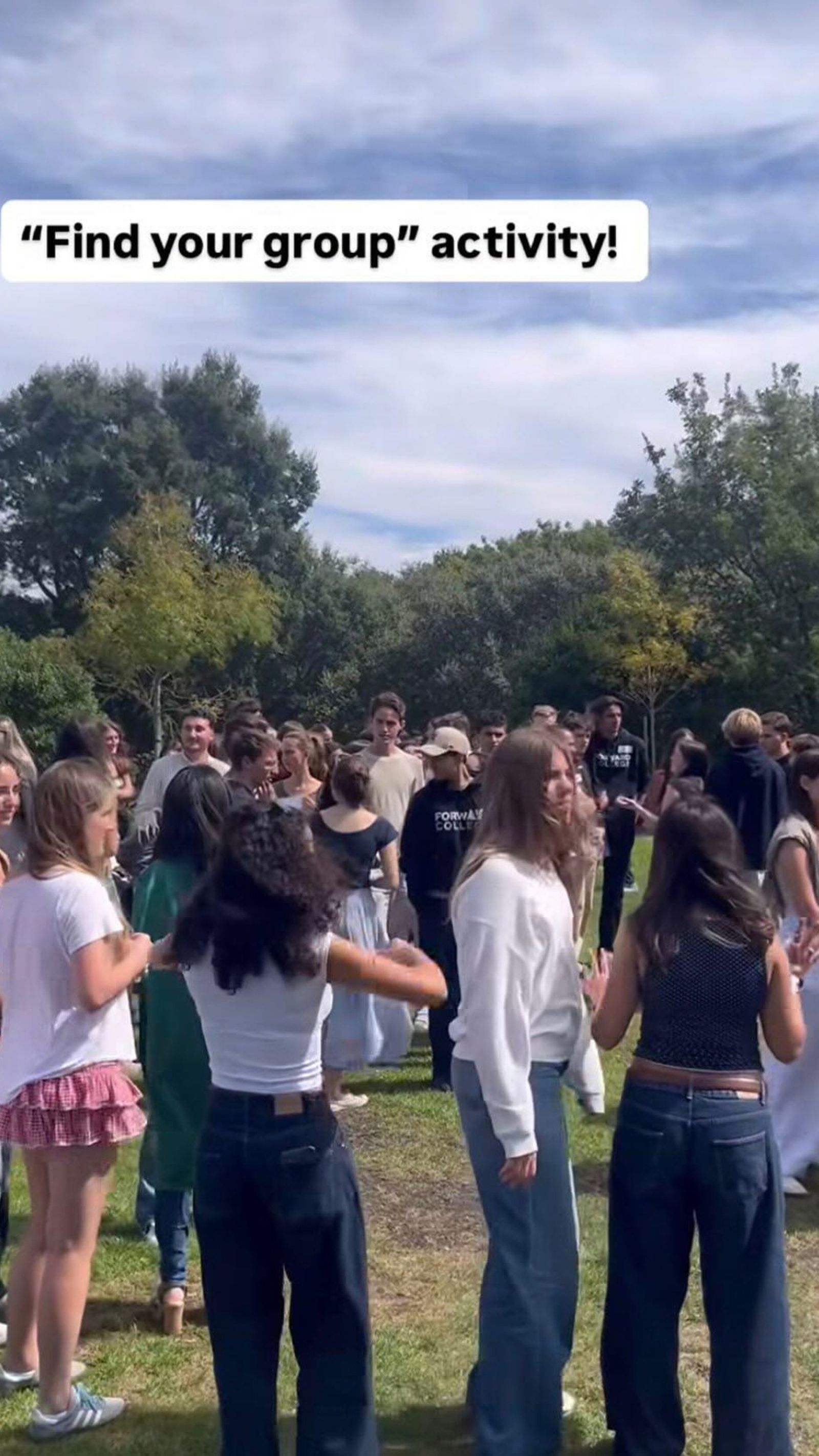 La infanta en una imagen general del primer curso compartida por Forward College