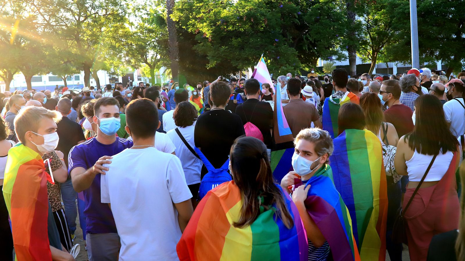 Concentración en Jerez contra la LGTBIQA+fobia