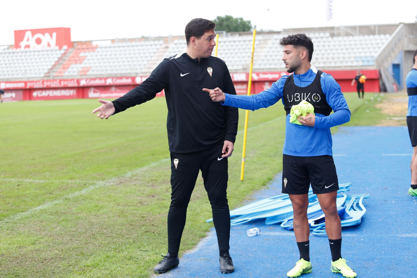 El entrenamiento del Algeciras CF antes de la visita al Recreativo de Huelva