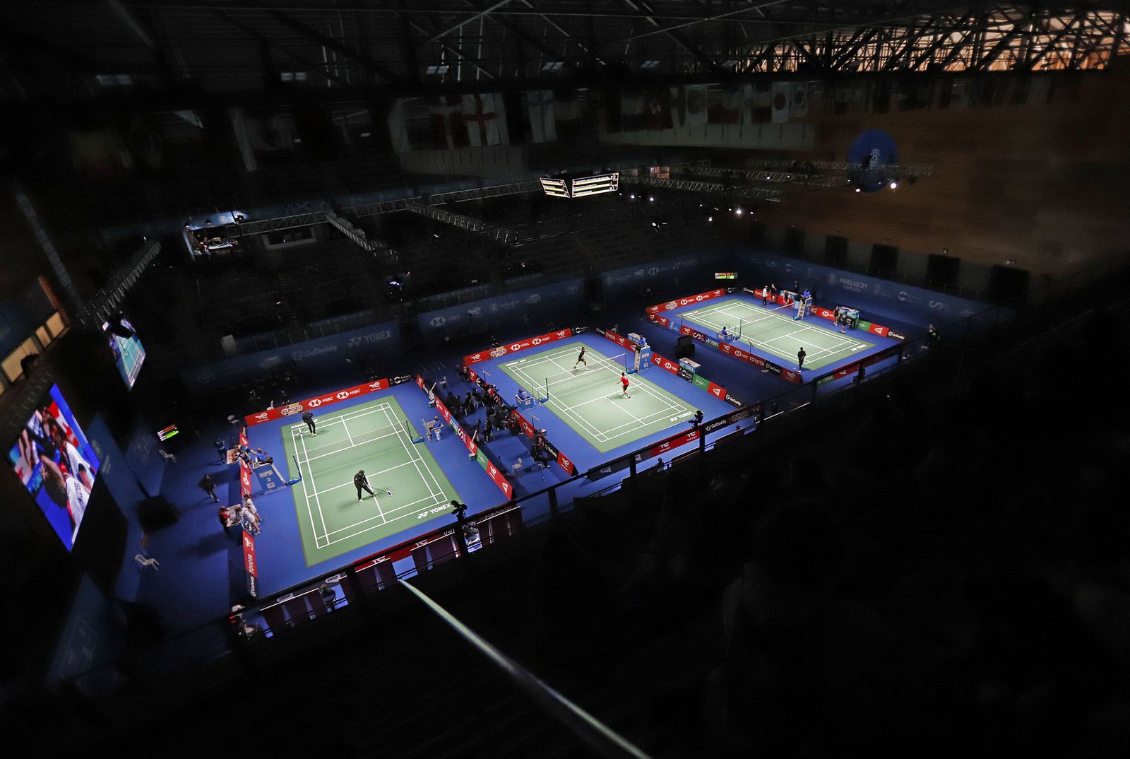 Las mejores imágenes de la jornada de bádminton del lunes en el Huelva 2021