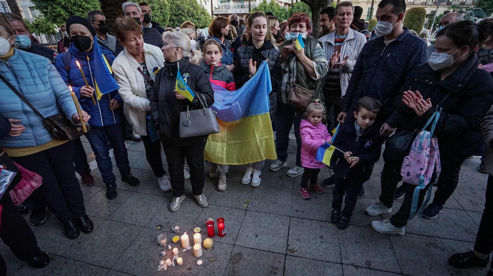 Concentración en Jerez por la paz en Ucrania