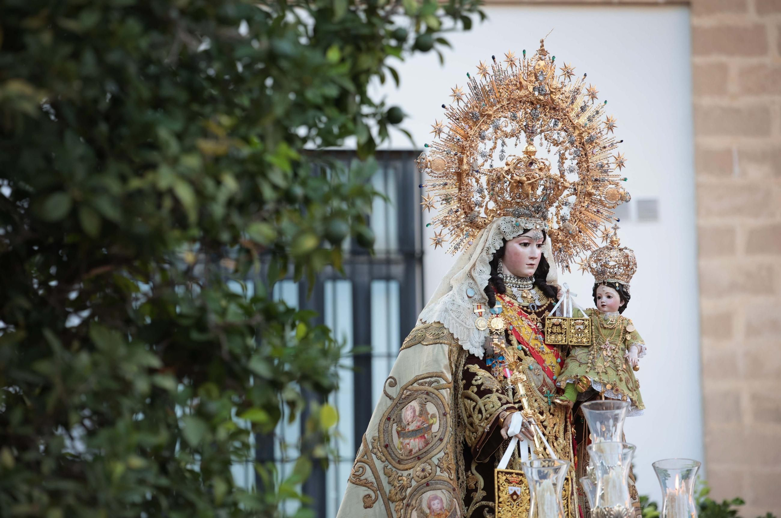 Procesión de la Virgen del Carmen por las calles de Jerez