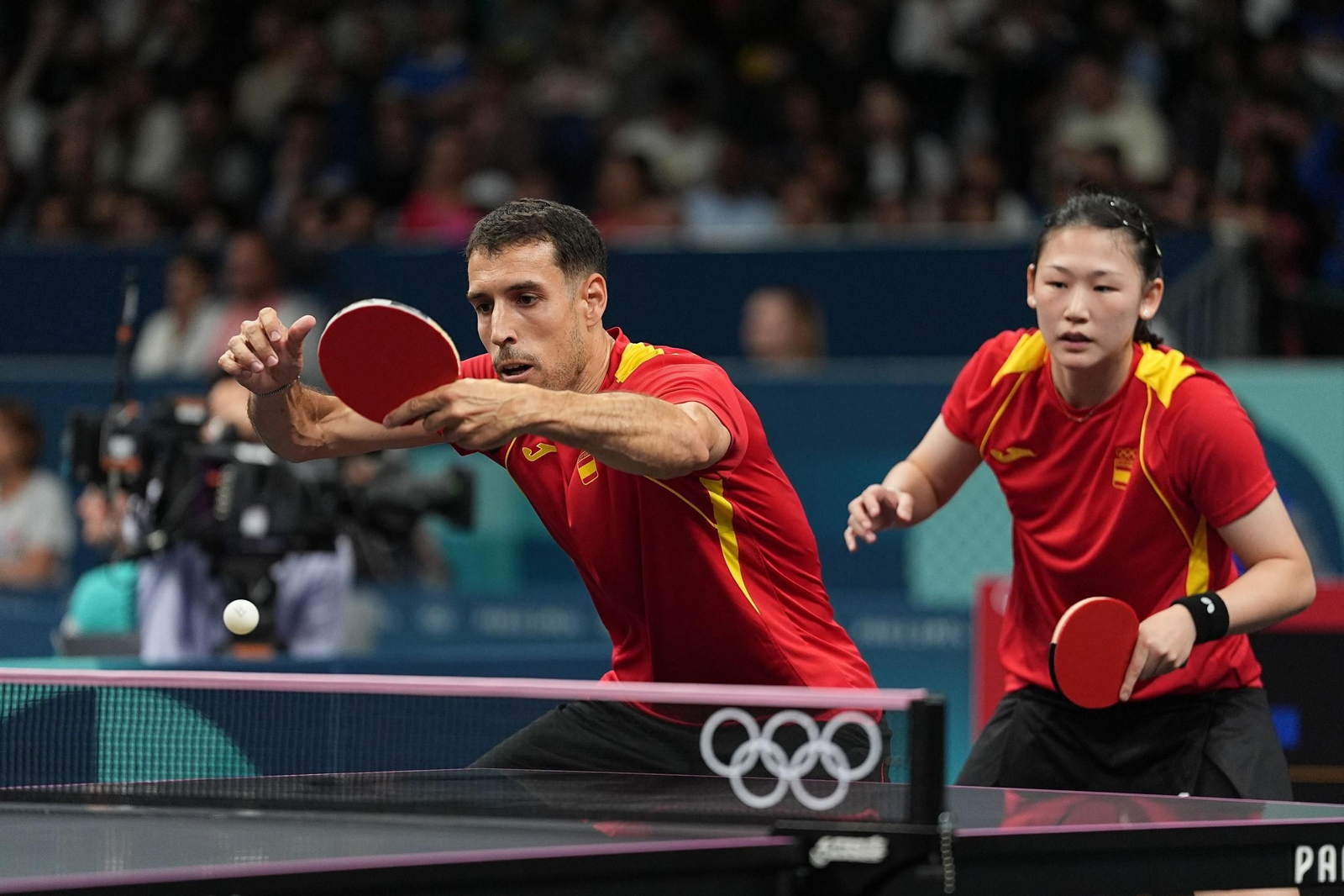 Robles y Xiao en los Juegos Olímpicos de París 2024.