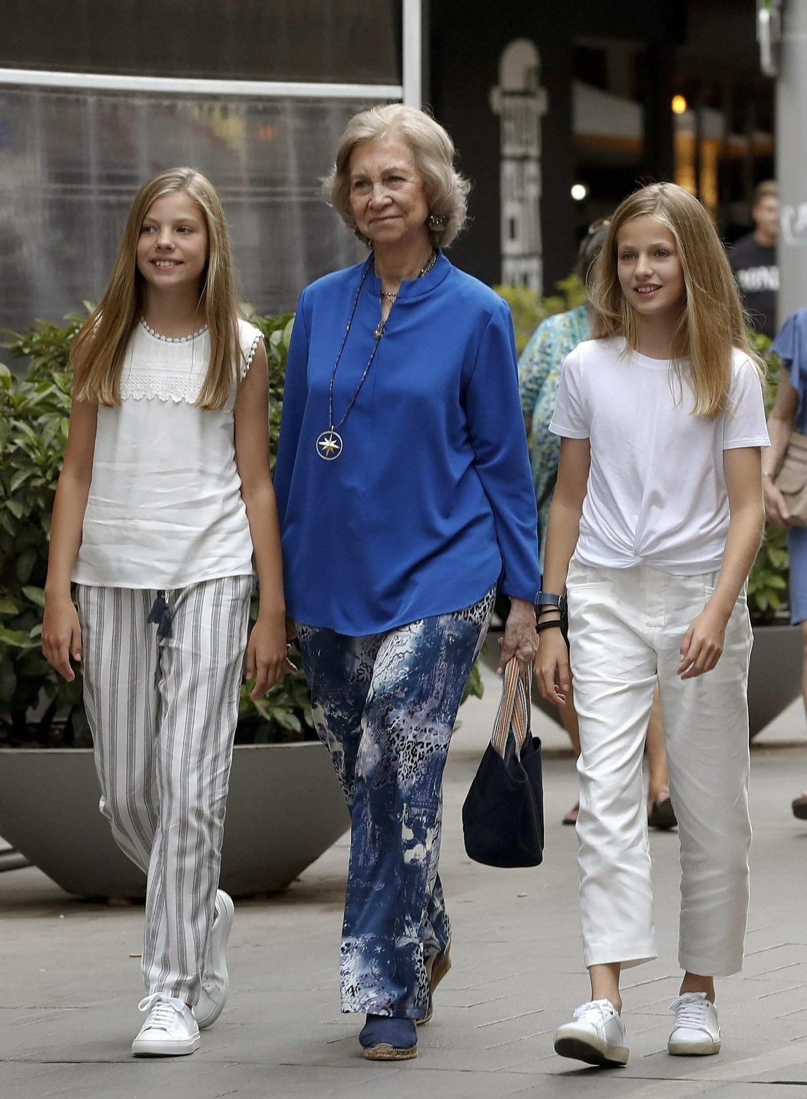 Eligieron atuendos muy cómodos y veraniegos.