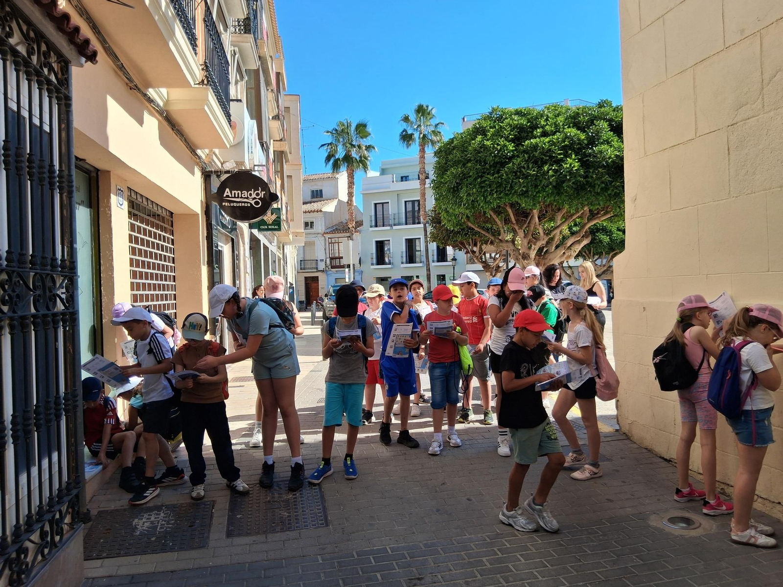 Estudiantes del CEIP Virgen del Río jugando a Marco Topo