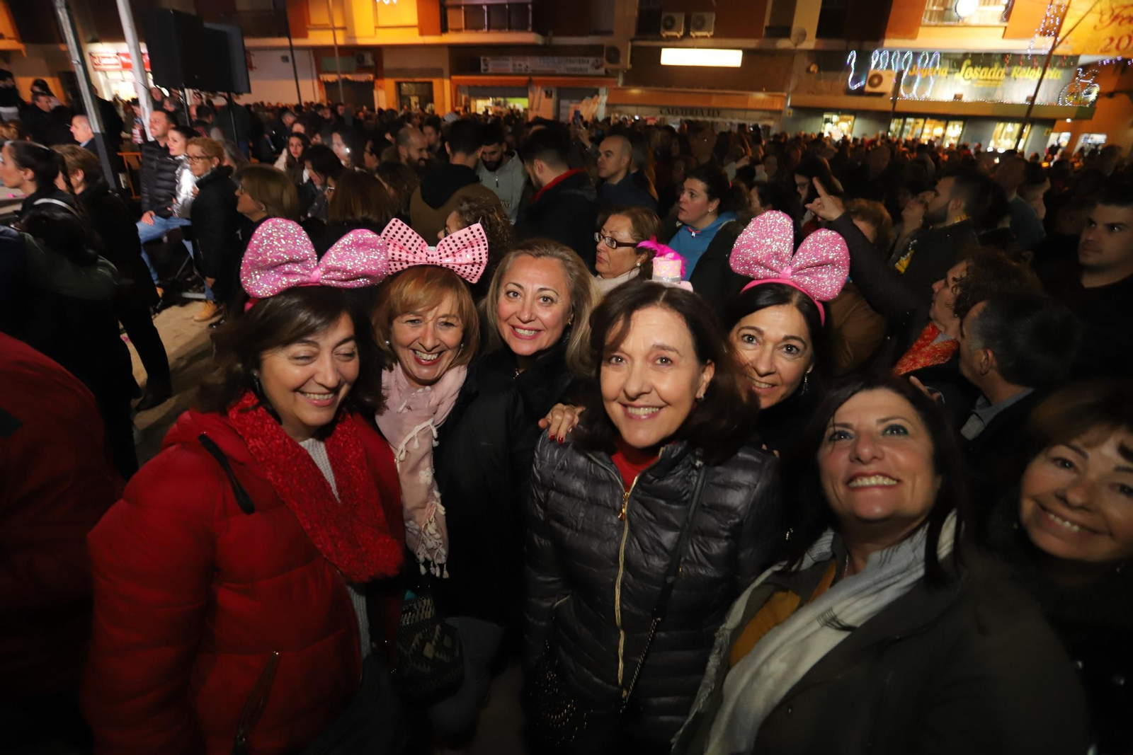 Imágenes de las campanadas de fin de año y las uvas en la plaza Houston
