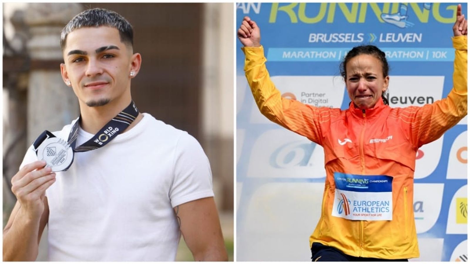 Rafa Lozano Jr. y Fátima Ouhaddou, premiados por la Asociación de Periodistas Deportivos de Córdoba.