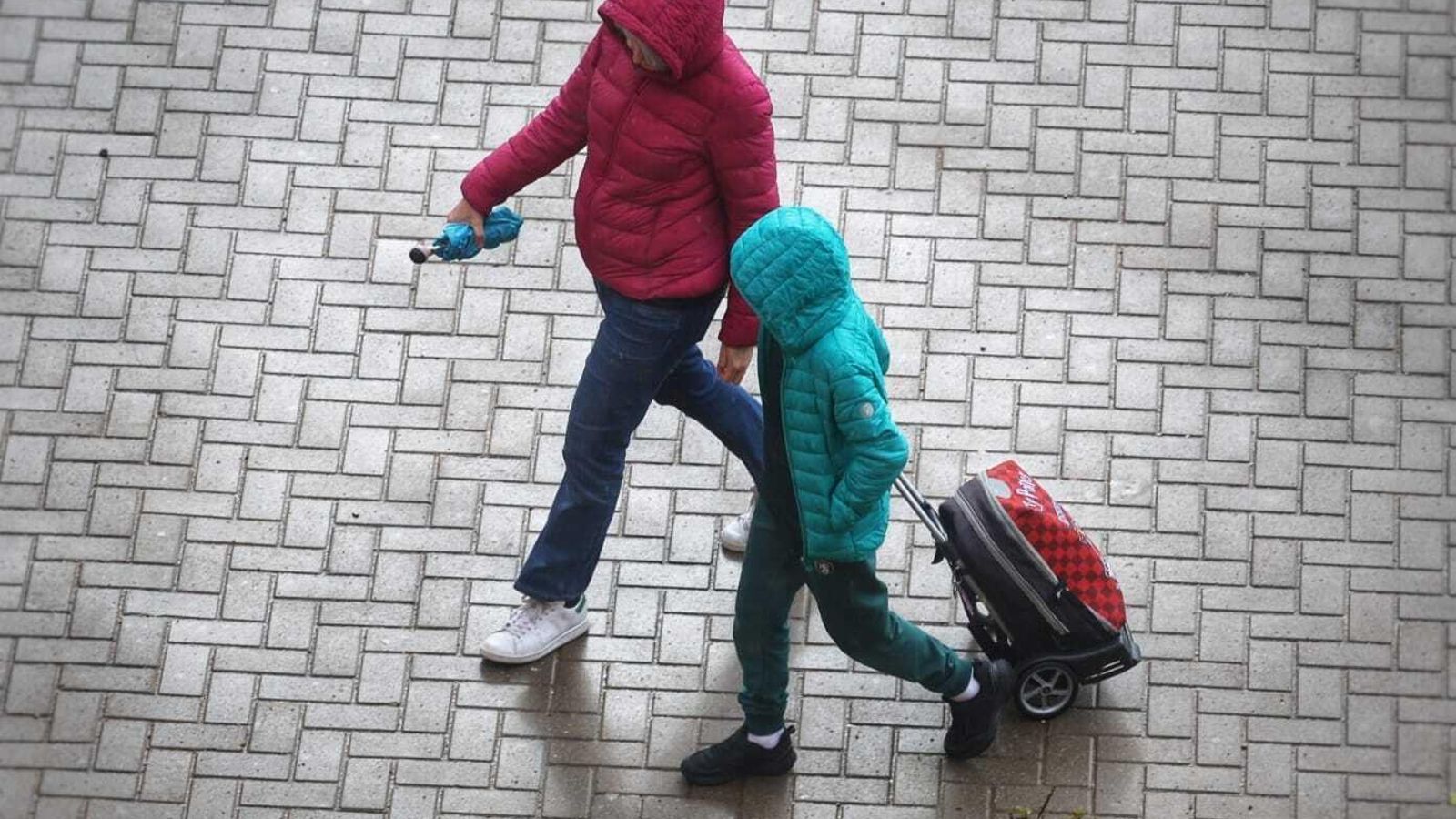 Lluvias este jueves en Málaga capital.