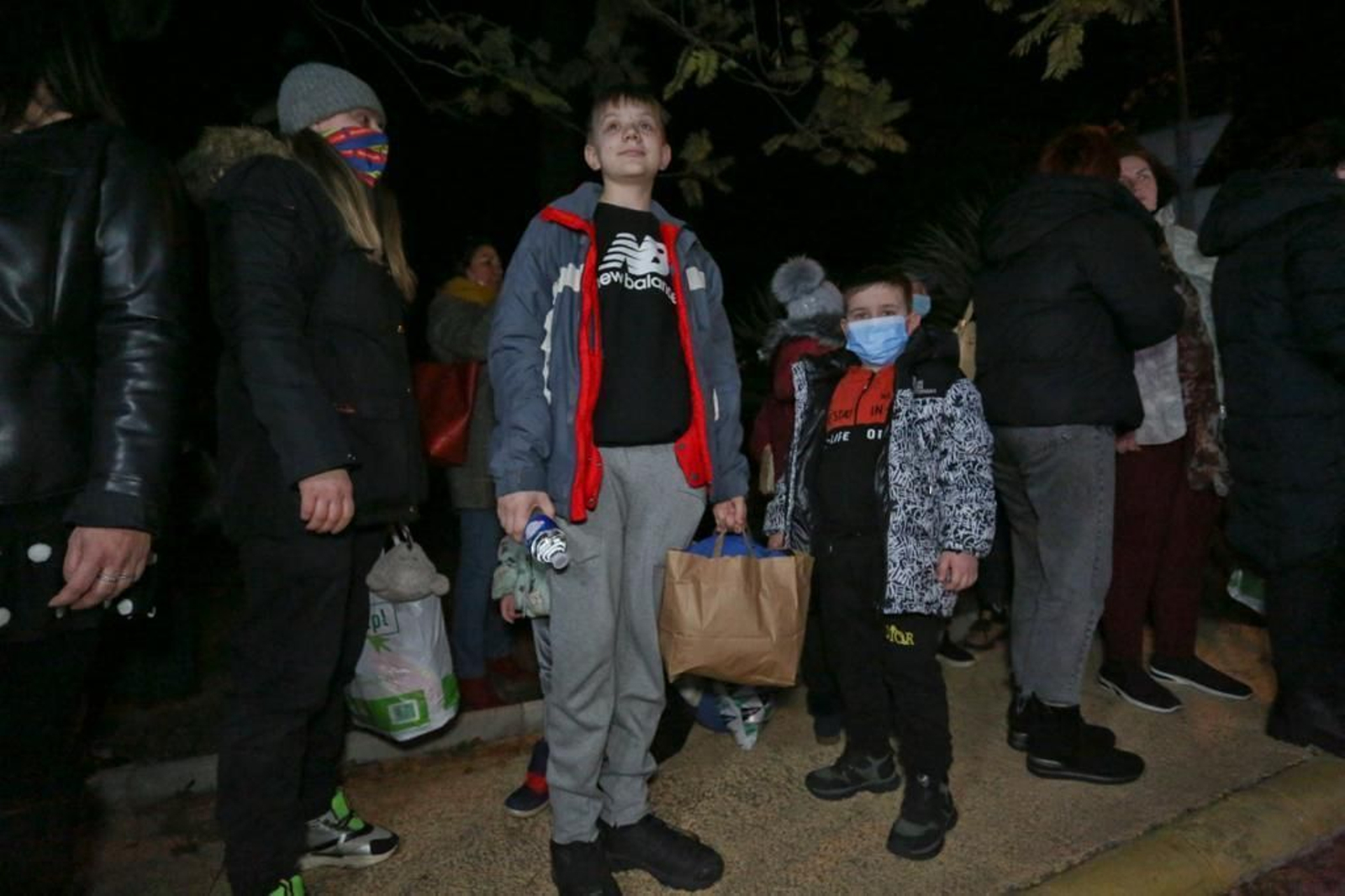 La llegada a Málaga del autobús con 47 ucranianos, en fotos