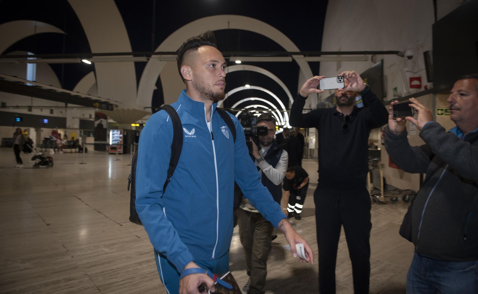 Las fotos previas al Manchester United - Sevilla