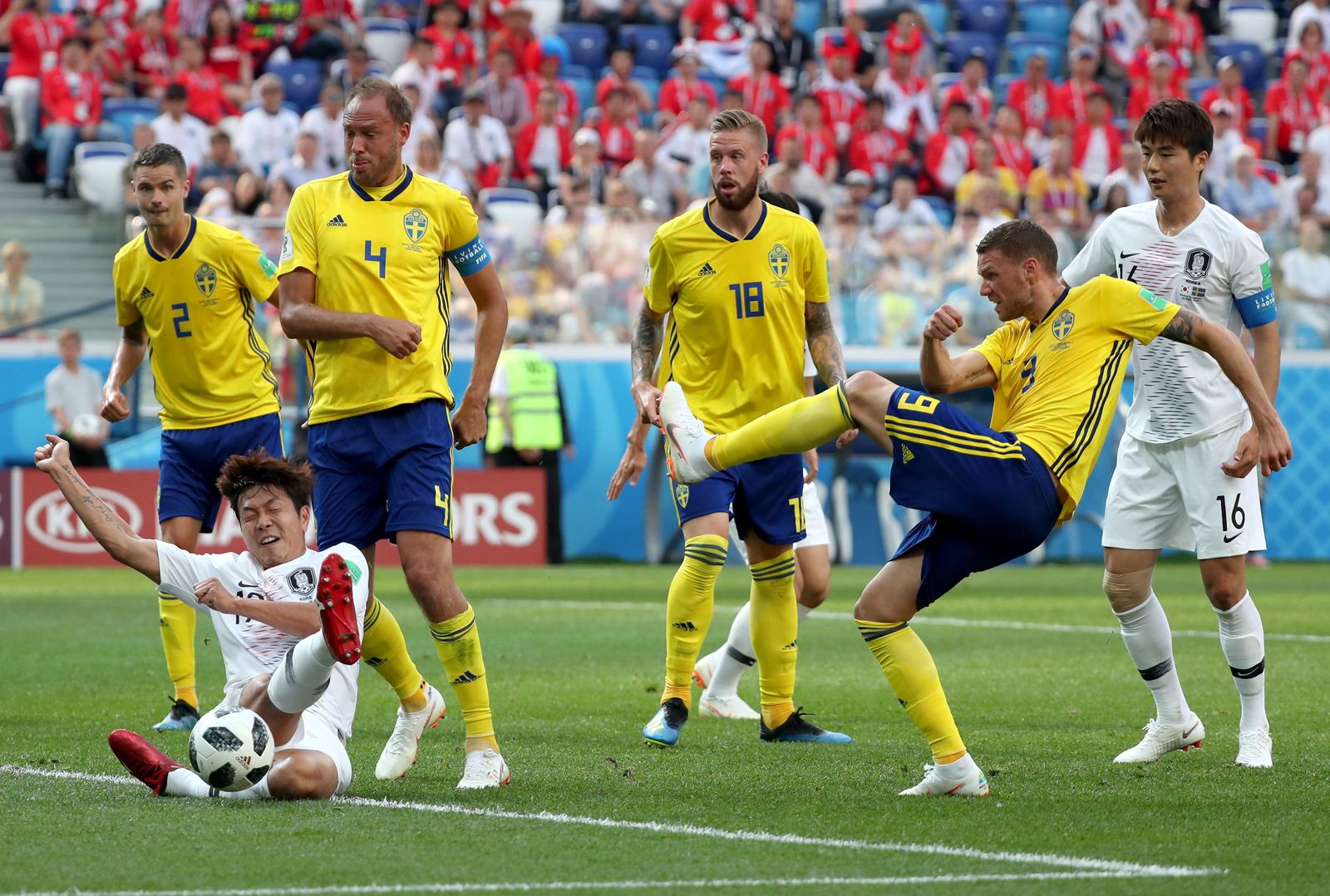 Las imágenes del Suecia-Corea del Sur