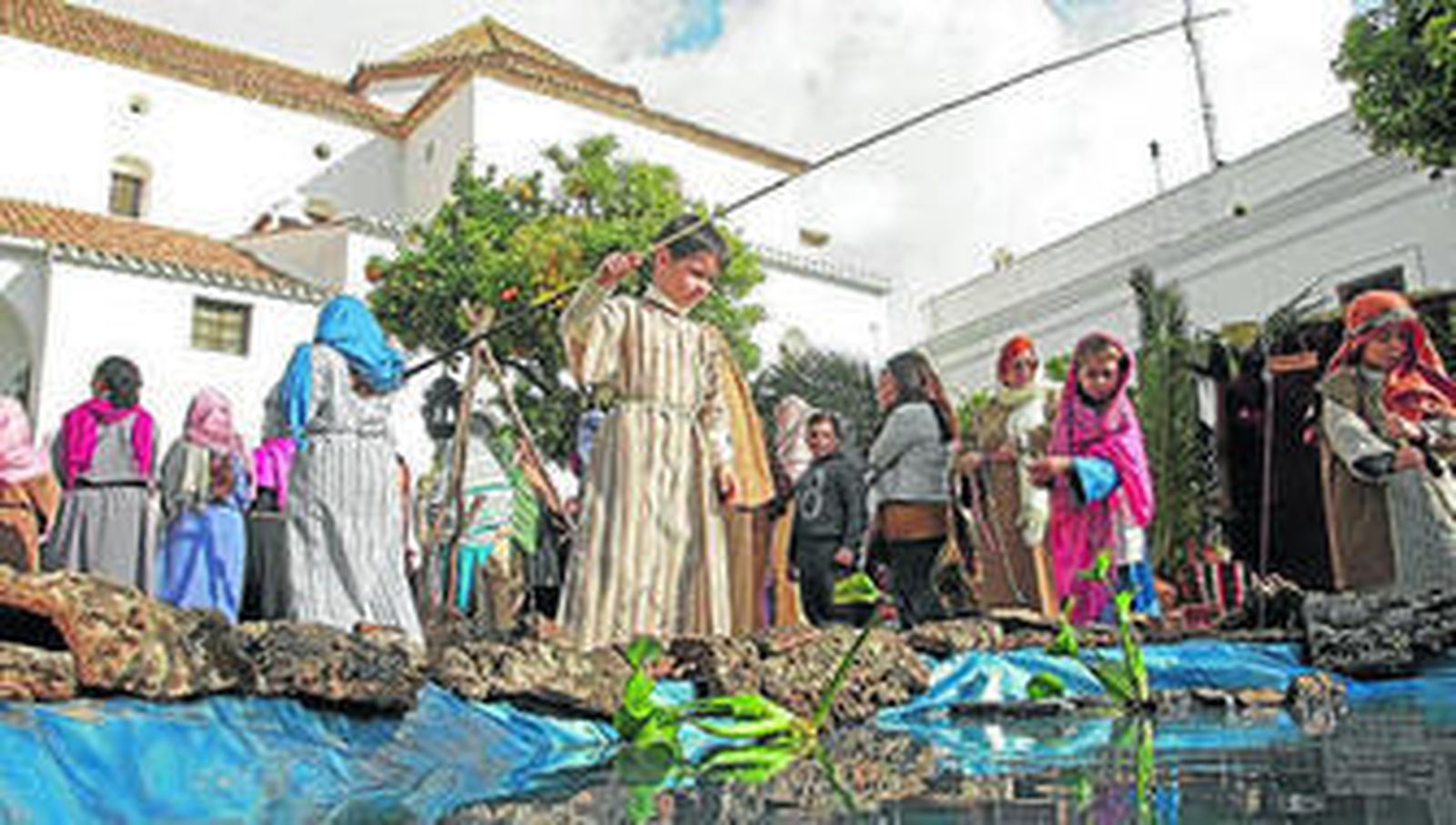Detalle de una de las calles del Belén viviente.