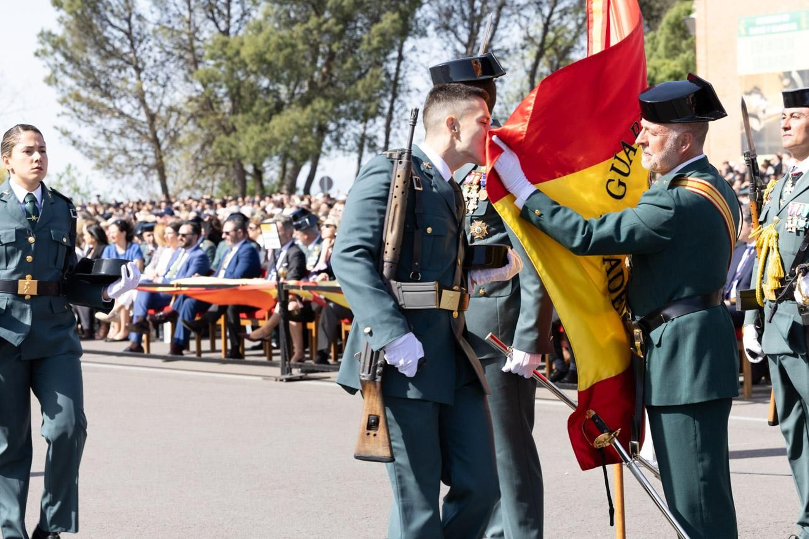 Acto de jura de bandera de la 130ª promoción de guardias civiles de la Academia de Baeza