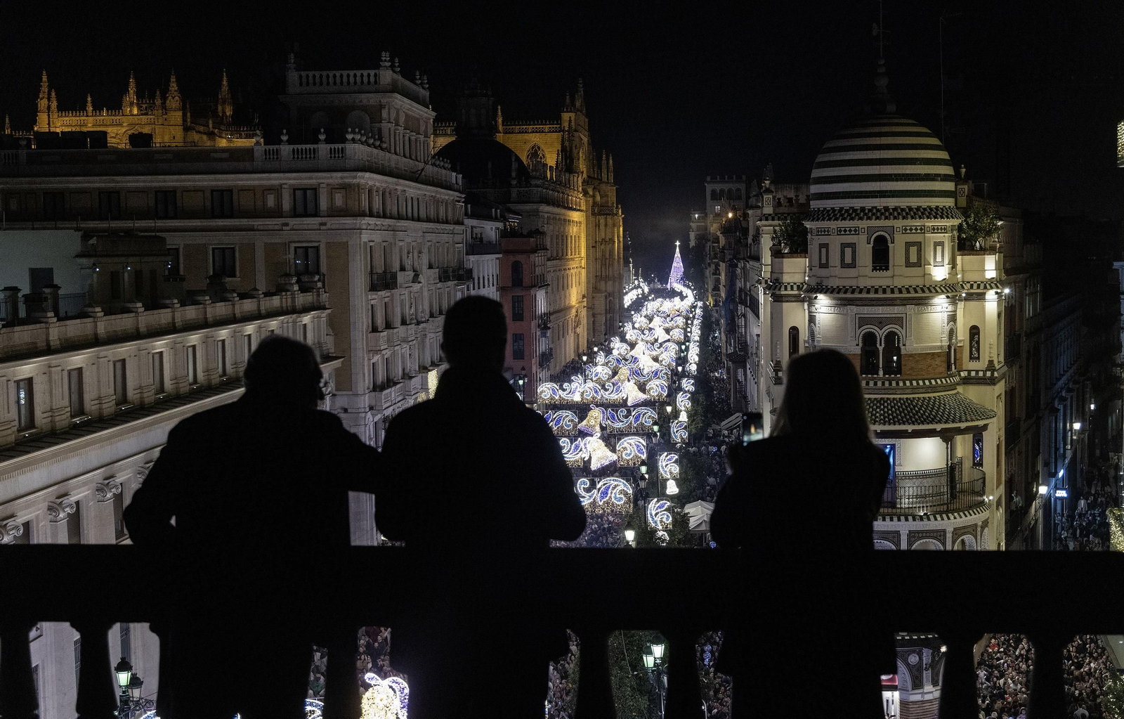 Las fotos del encendido de luces de Navidad en Sevilla