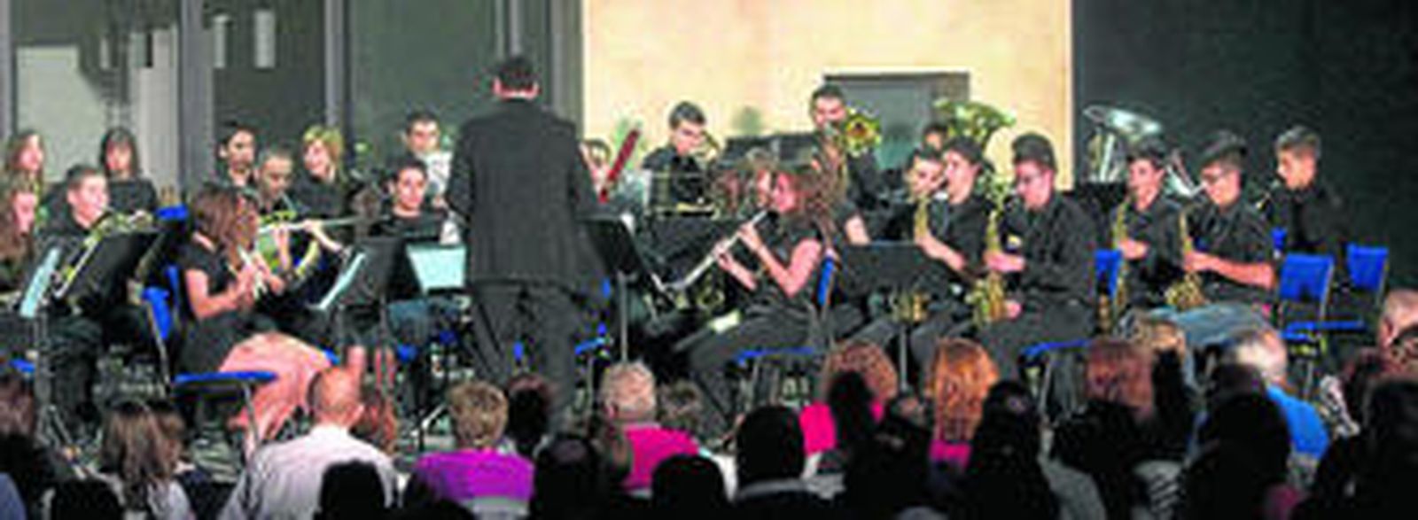 Los alumnos mostraron su conexión durante todo el concierto.