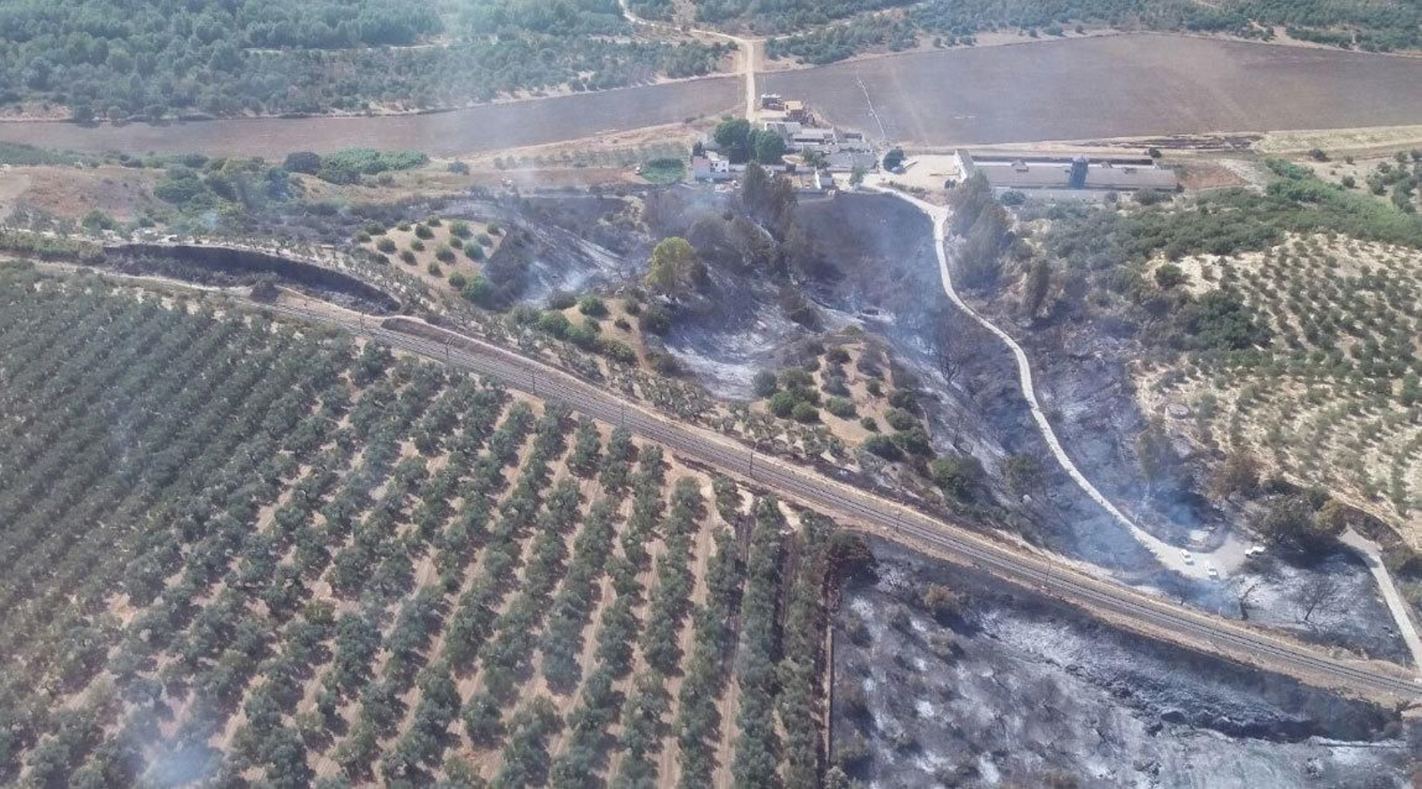 Una imagen de la zona afectada.