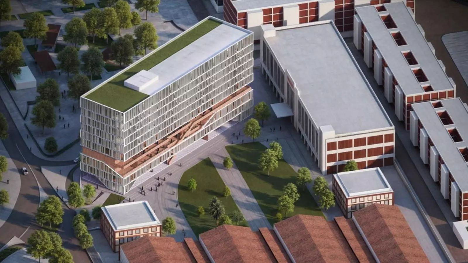 Así ha diseñado la Junta de Andalucía la futura Ciudad de la Justicia de Cádiz.