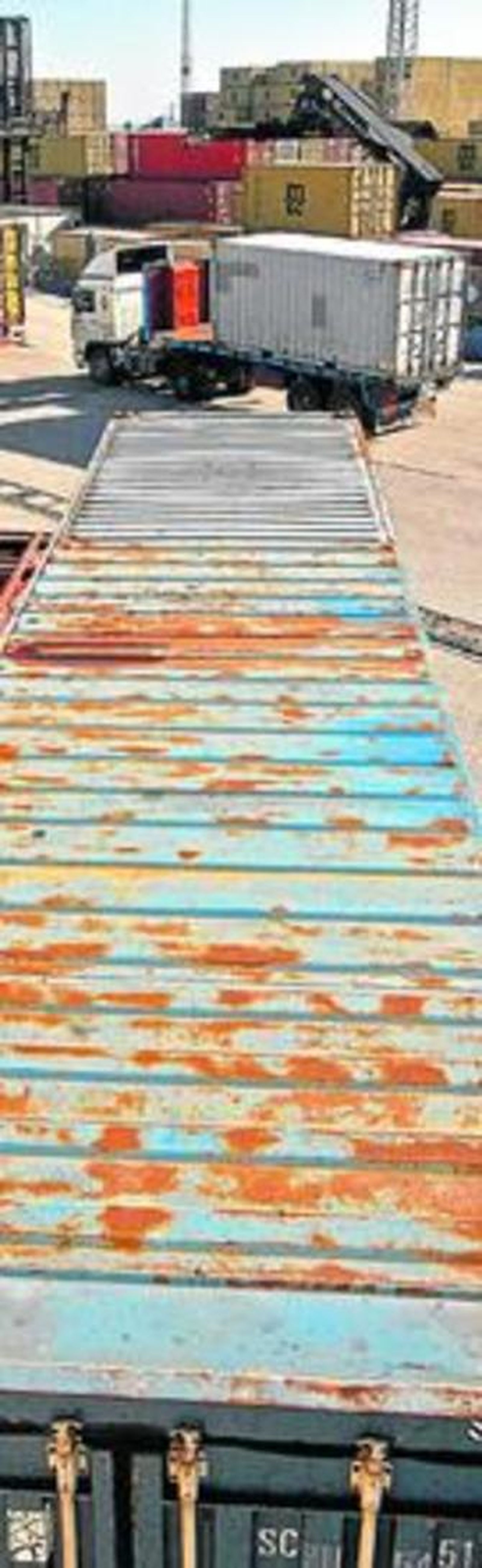 Imagen de la actual terminal de contenedores que explota Concasa.