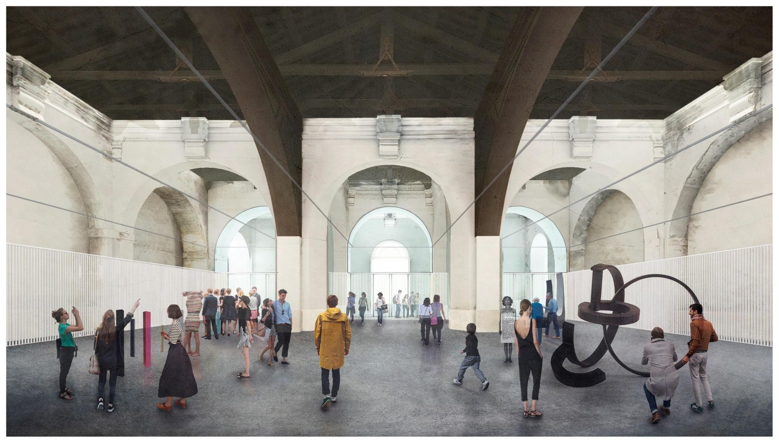 Recreación virtual de cómo quedará la zona conocida como 'la Catedral' tras la rehabilitación.