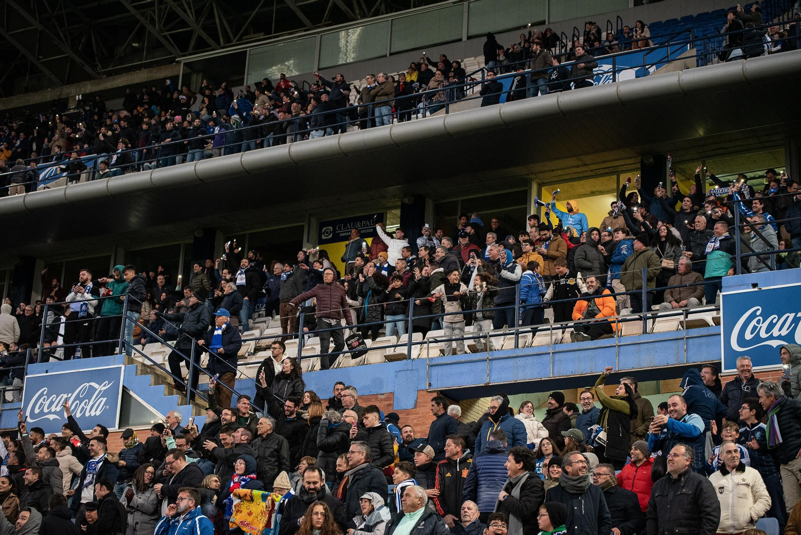 Imágenes de la afición en el Recreativo - San Roque