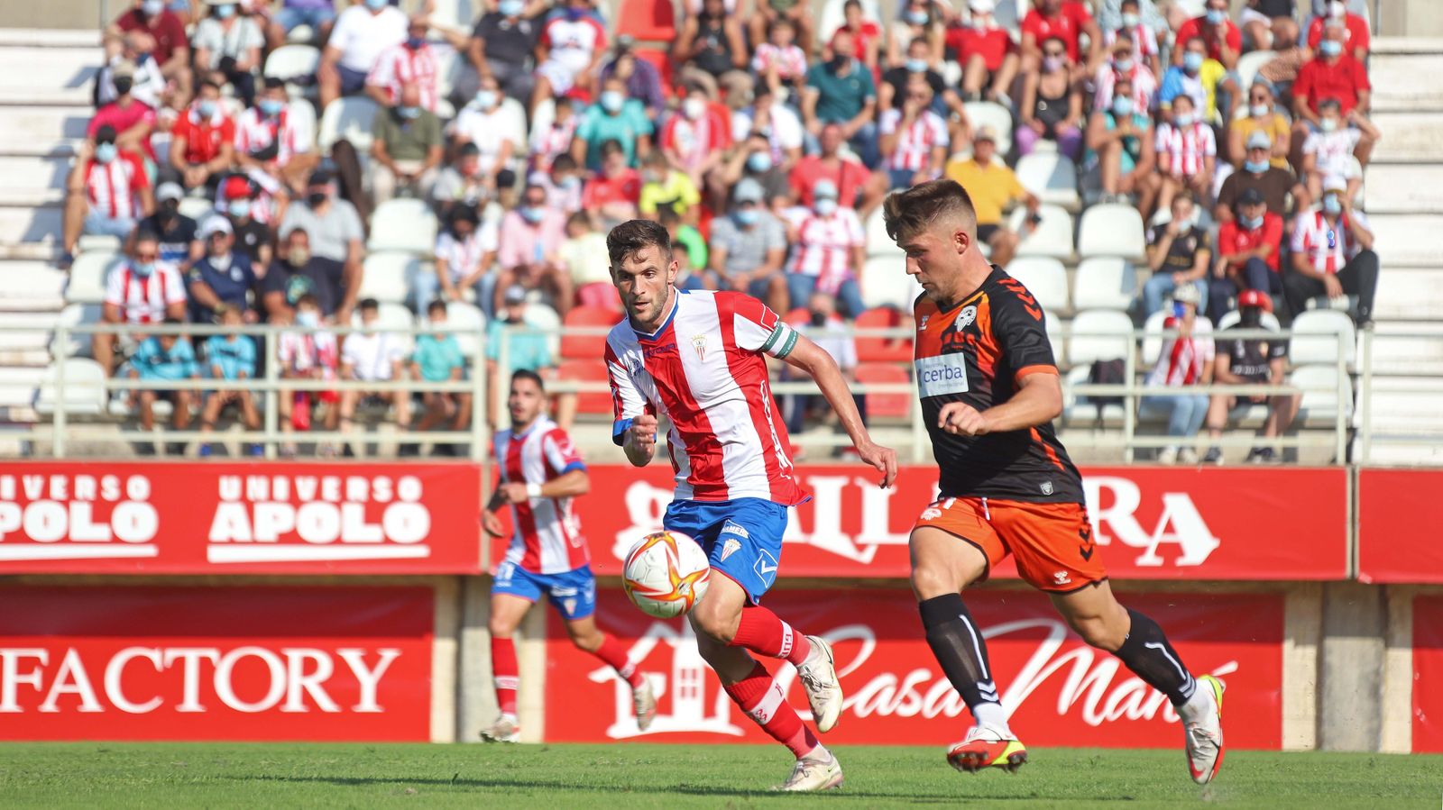Una imagen del partido Algeciras-Sabadell.