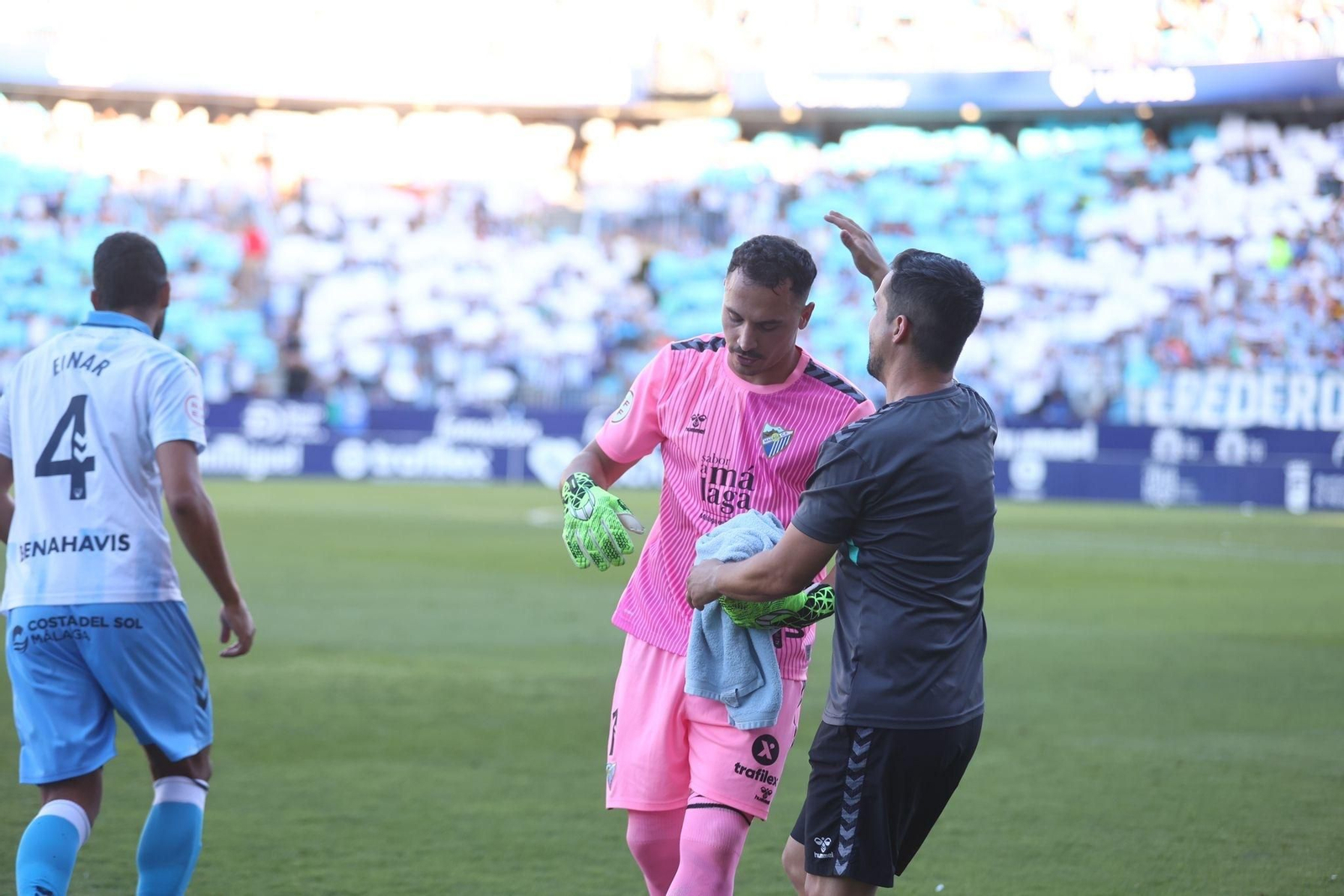 La ida de la final entre Málaga CF y Nàstic, en fotos