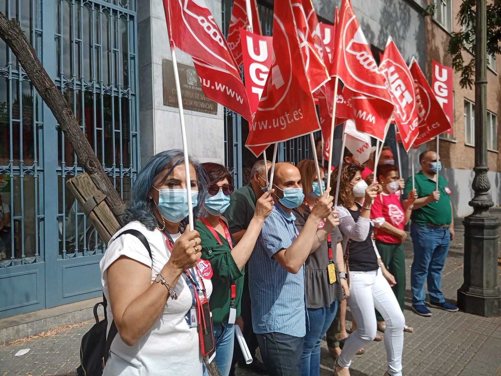 Un momento de la concentración.