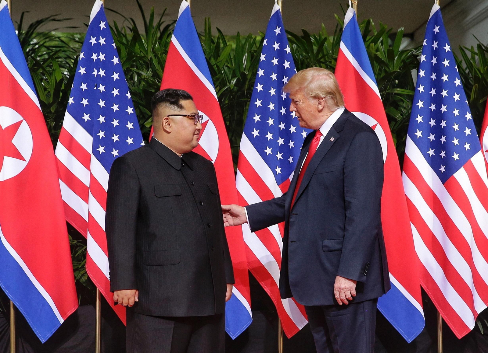 Las imágenes del encuentro entre Kim Jong-un y Trump