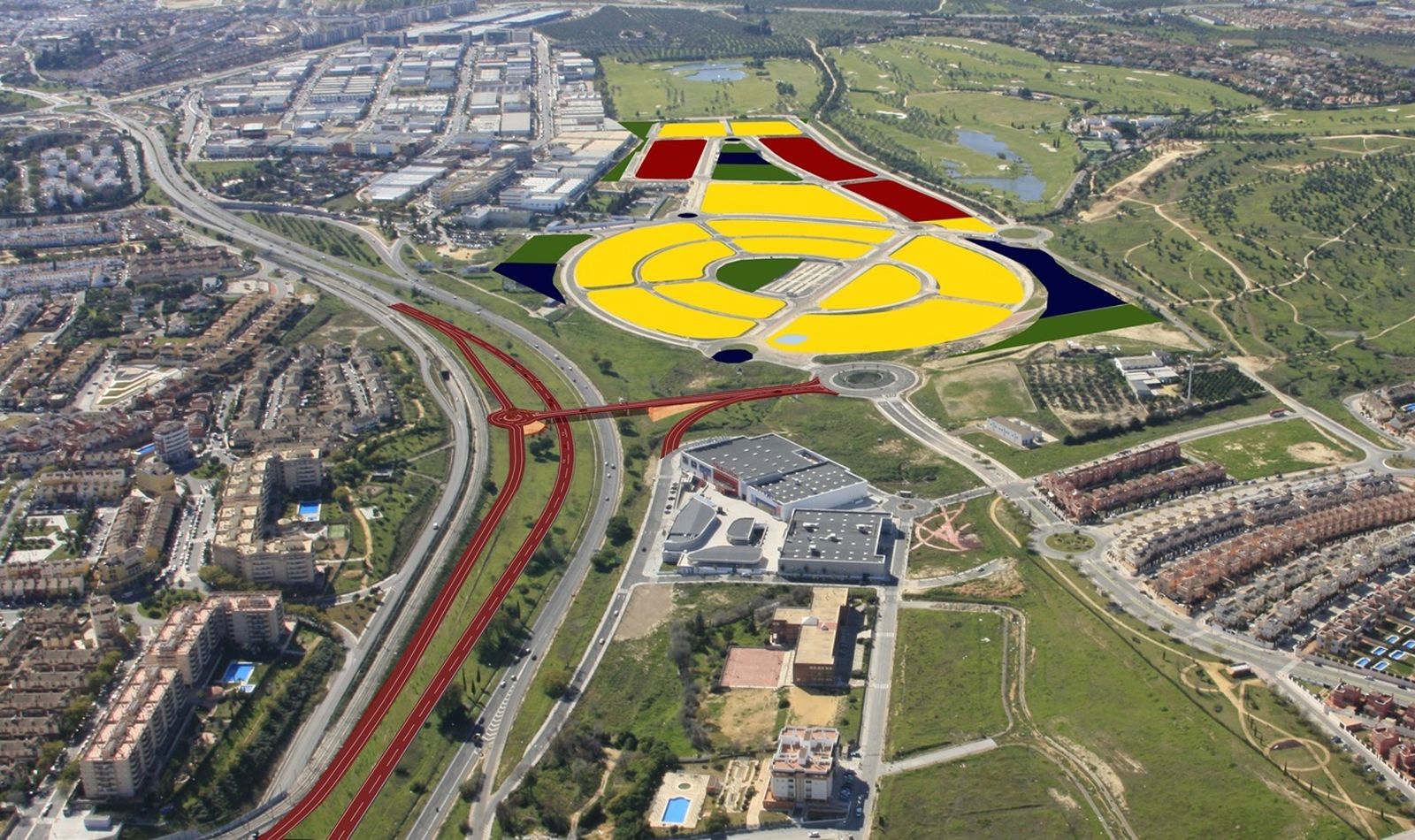 Una infografía de la nueva infraestructura en la autovía de Ciudad Expo.