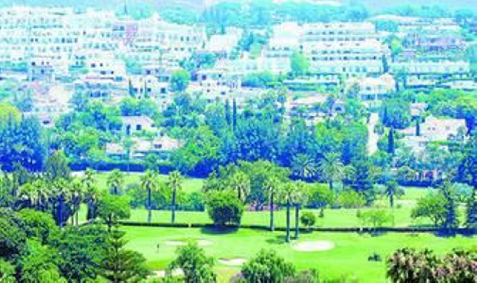 Vista general de una urbanización en Marbella.