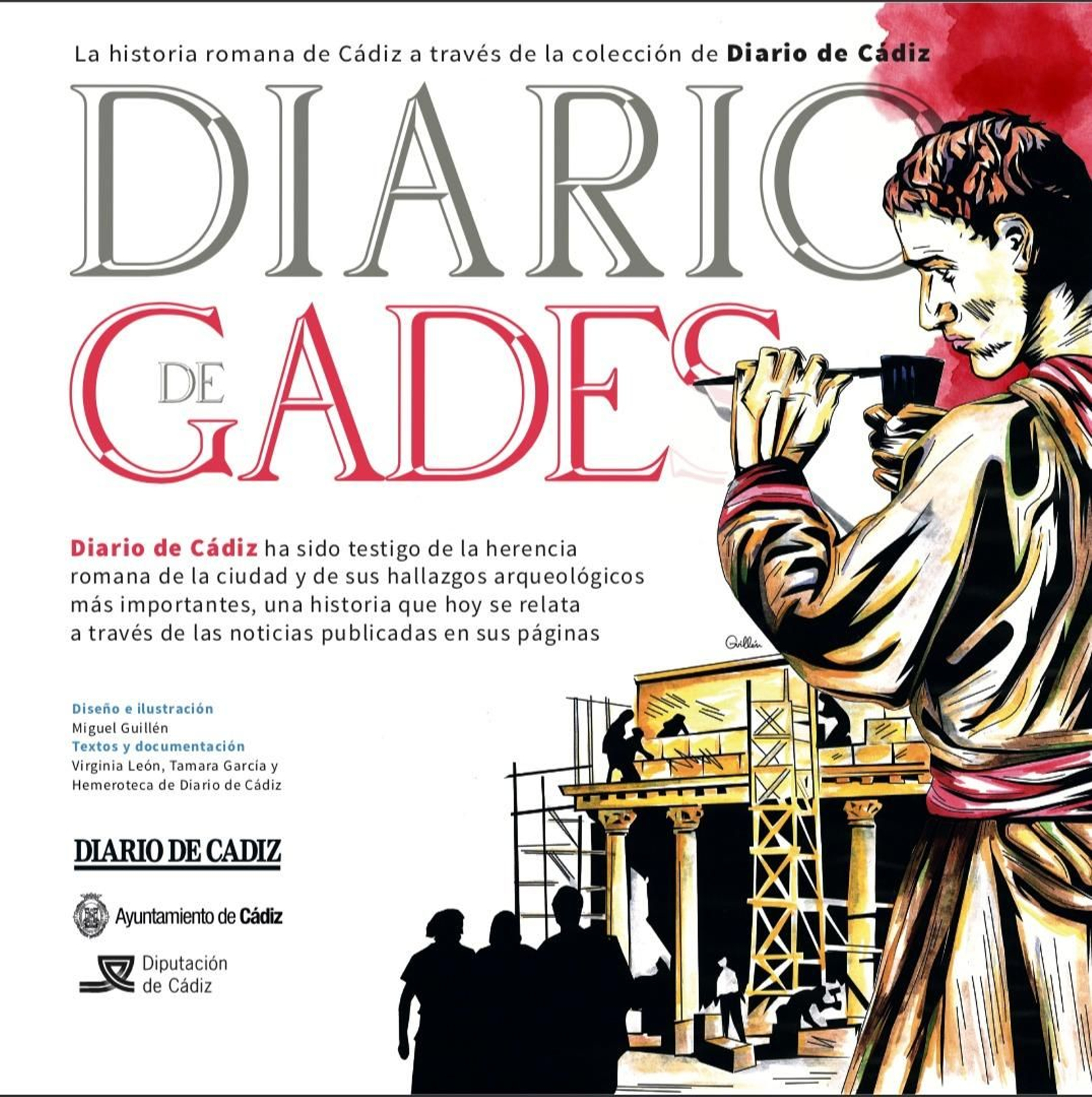 El panel que da la bienvenida a la exposición 'Diario de Gades'