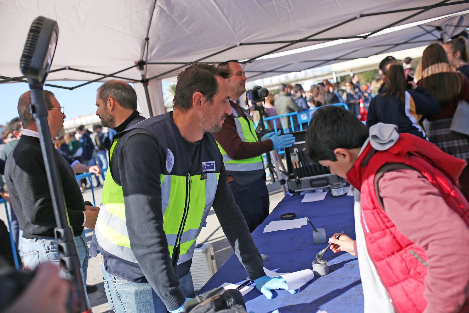 Exhibición policial por la campaña de Reyes Magos