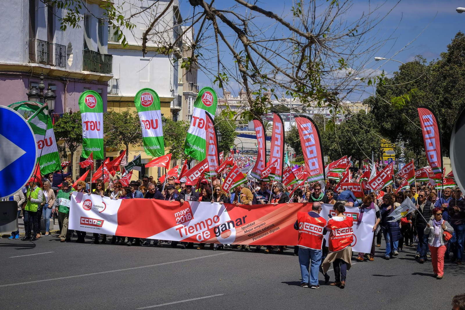 Las imágenes de las manifestación oficial del 1 de mayo.