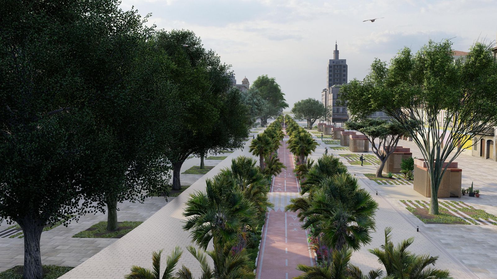 Vista de La Alameda de llevarse a cabo el proyecto del PSOE. Vista de La Alameda de llevarse a cabo el proyecto del PSOE.