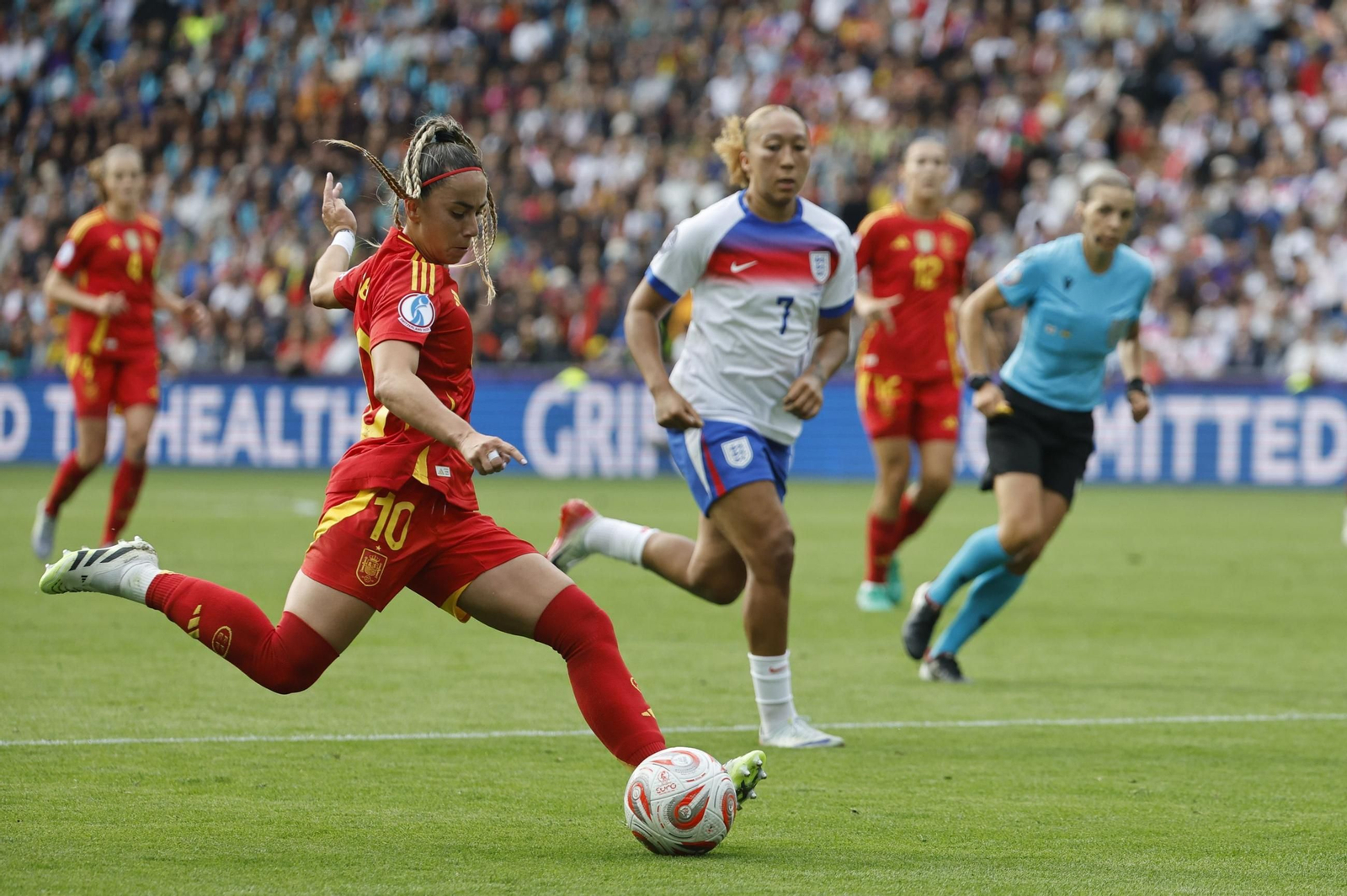 Las mejores imágenes de la final España - Inglaterra de la Eurocopa femenina