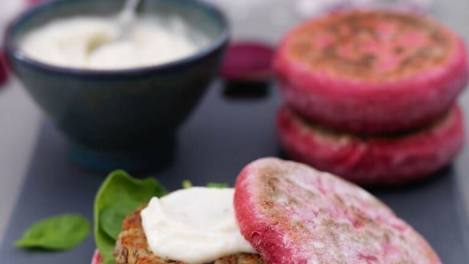 Hamburguesa de lentejas.