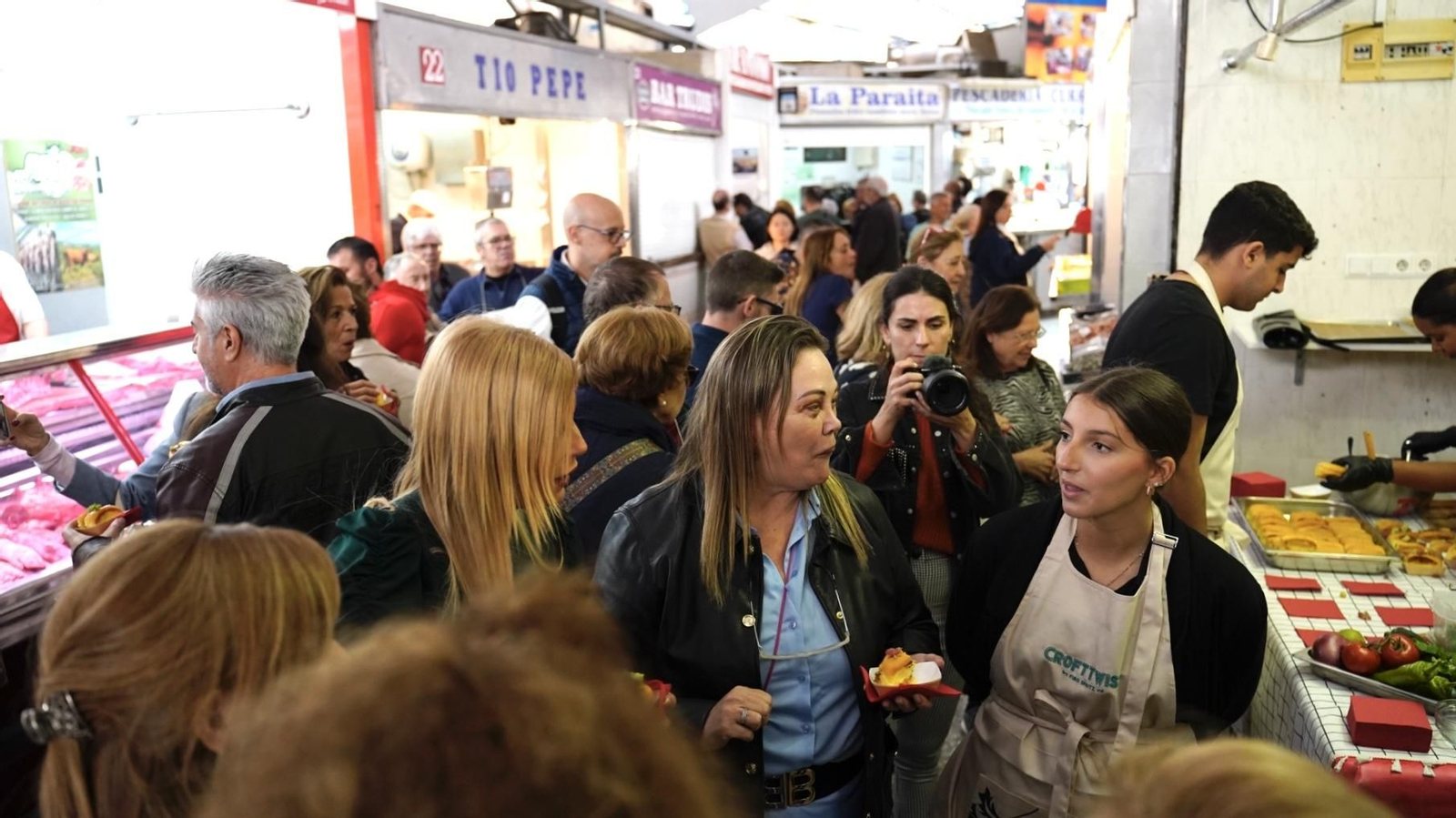 Sabores del Campo de Gibraltar: Fotos del 'show degustación' en el Mercado Ingeniero Torroja