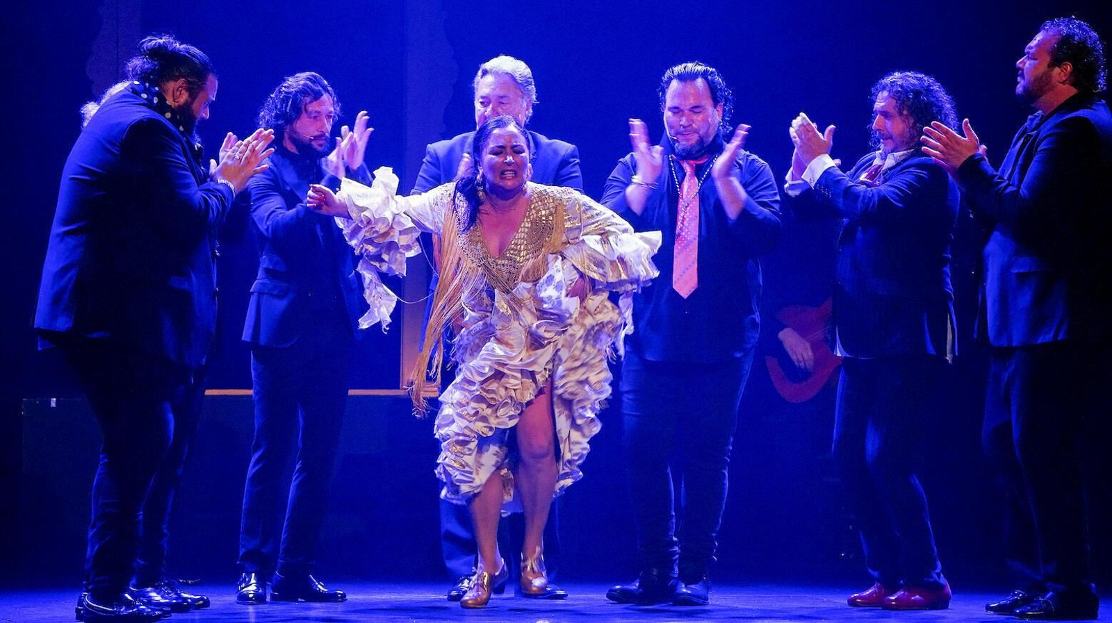 Manuela Carpio, durante una actuación en el Festival de Jerez.