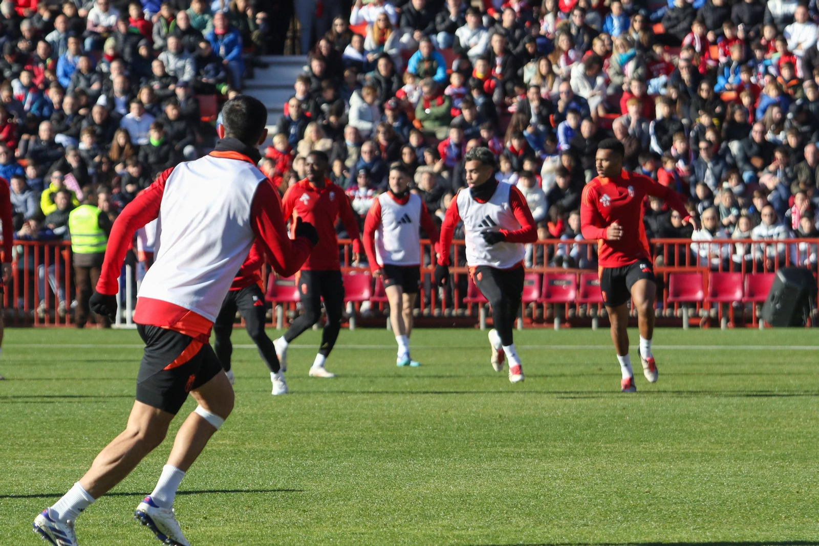 Las mejores imágenes del entrenamiento del Granada CF en Los Cármenes