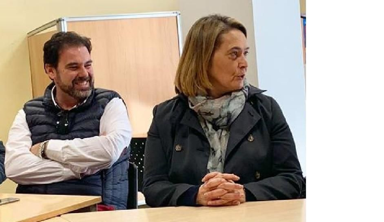 Linde, junto a Luis García Chamorro.