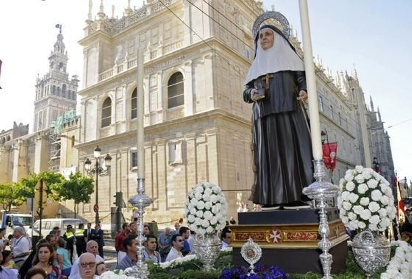 Santa Ángela de la Cruz estrena imagen en este Corpus.

Foto: Juan Carlos Váquez