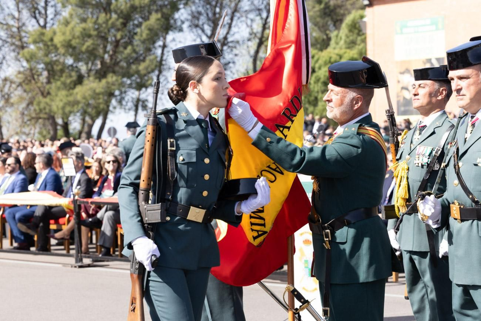 Acto de jura de bandera de la 130ª promoción de guardias civiles de la Academia de Baeza