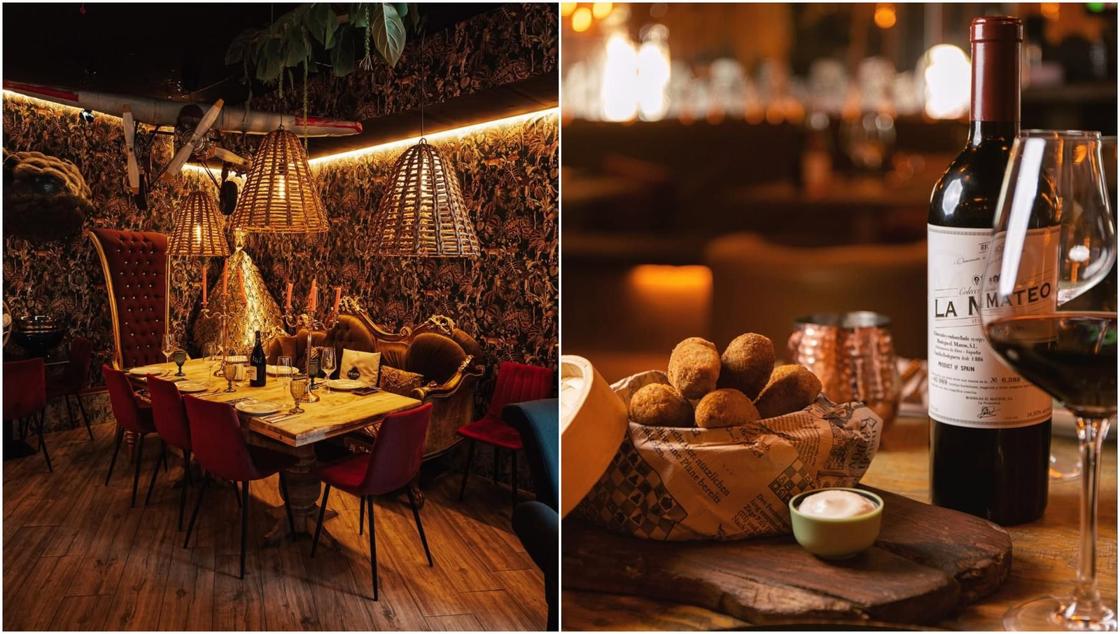 Sala y croquetas de Selvática.