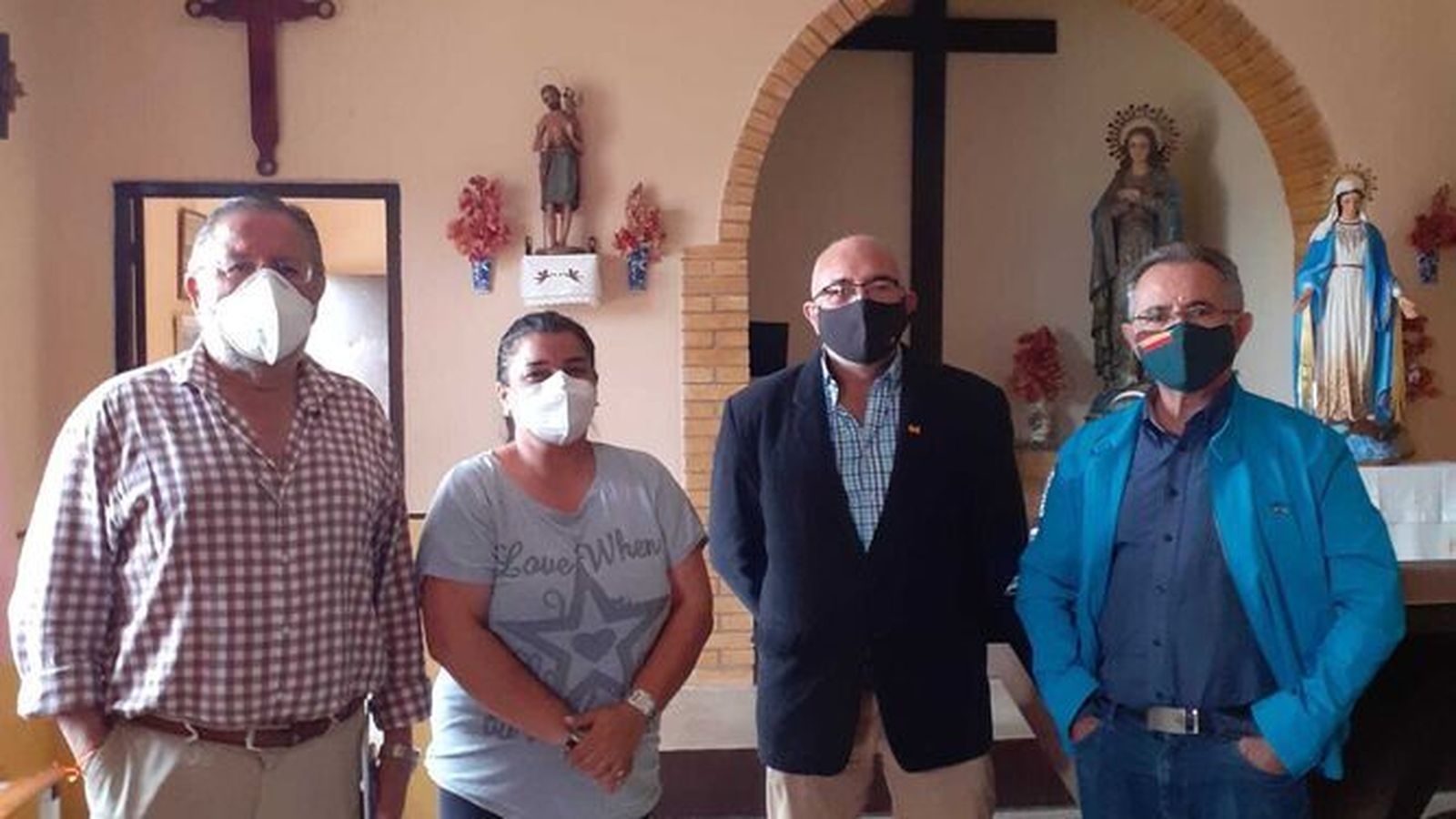 Vox El Puerto, durante la reunión con vecinos de la Sierra San Cristóbal.