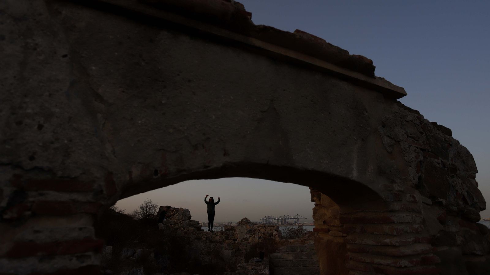 Fotos de la grabación en Algeciras del documental de Ghali Naoufal sobre la cultura árabe y española