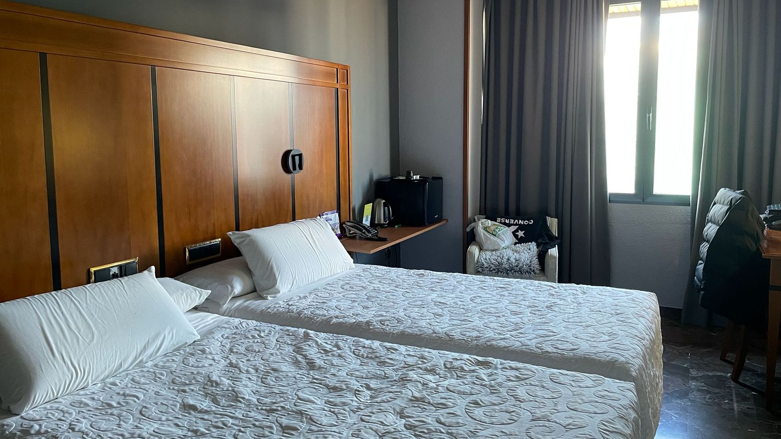 Habitación de uno de los vecinos realojados.