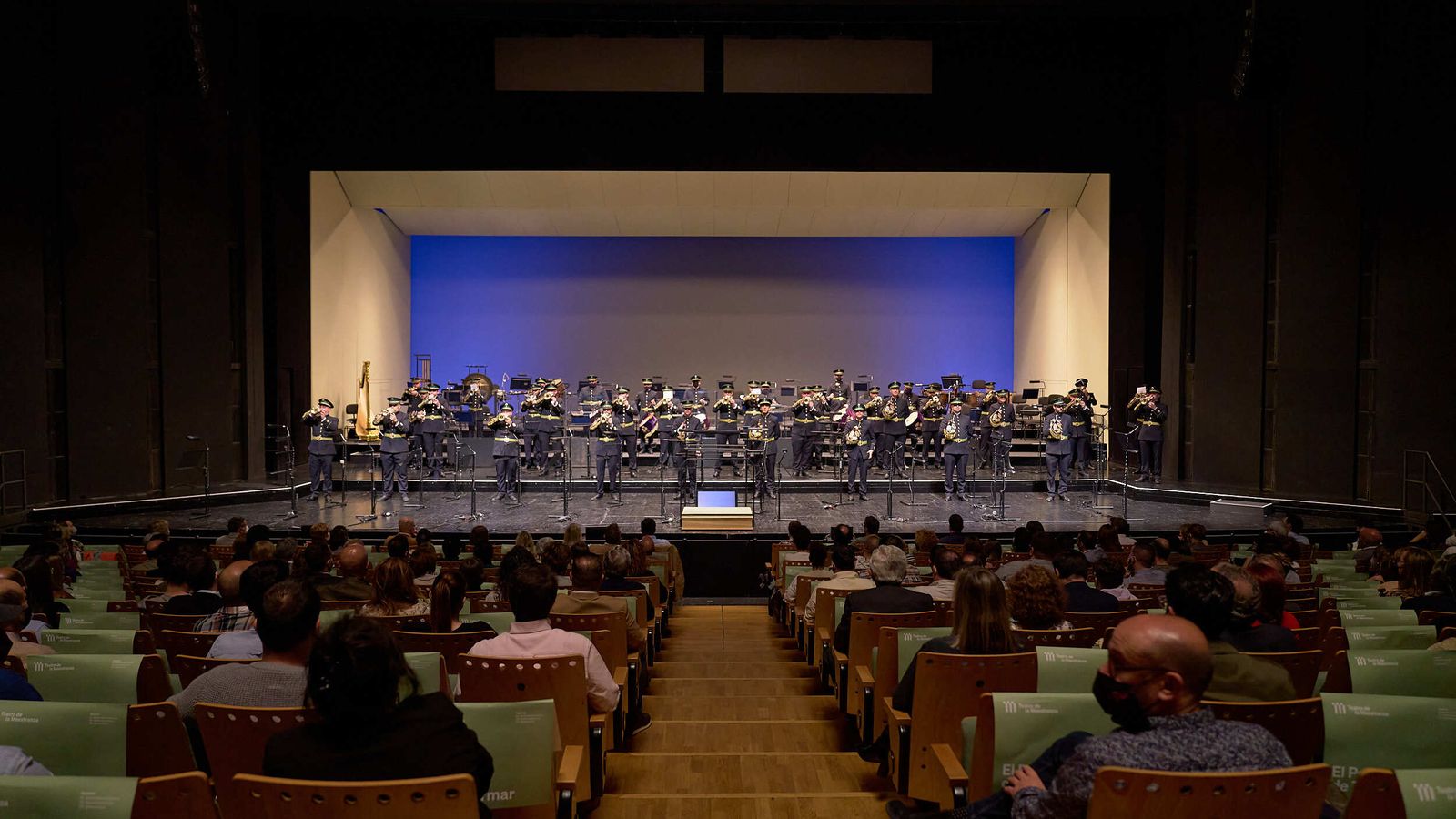 La banda de la Centuria Macarena.