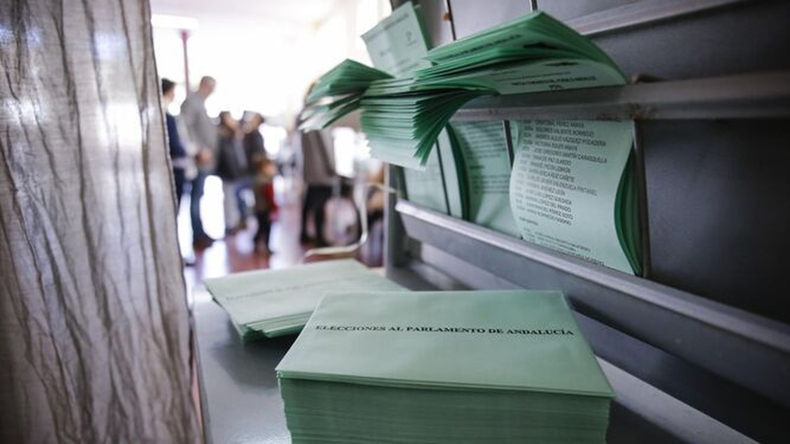 Papeletas durante una jornada electoral.