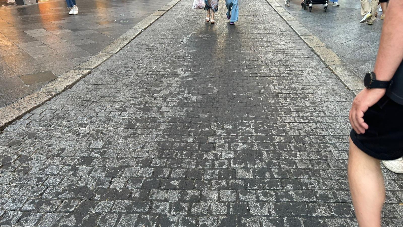 Cera en las calles del centro de Sevilla