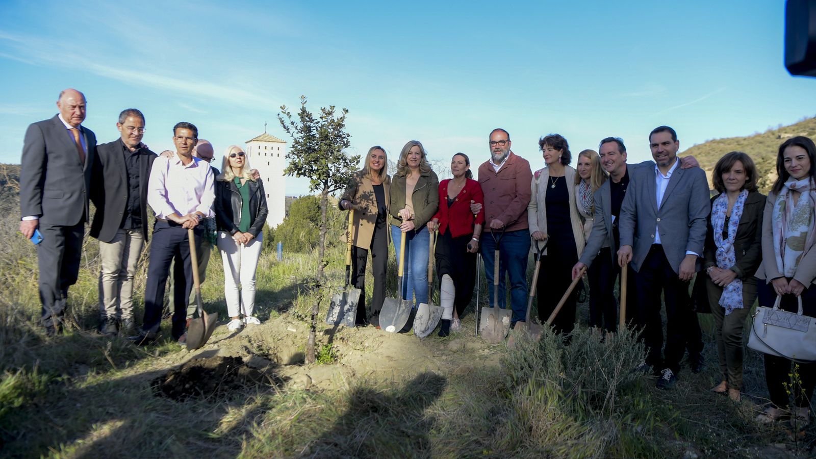 Con todos los organizadores y colaboradores.